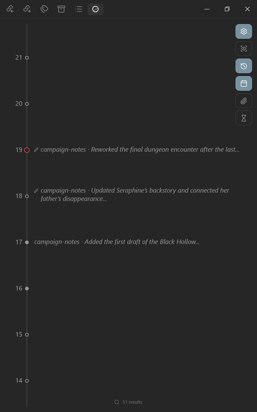 Timeline example