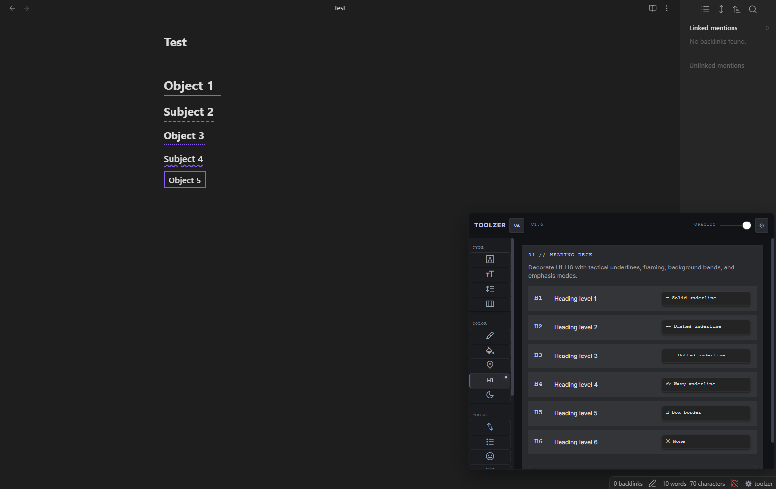 Toolzer overview