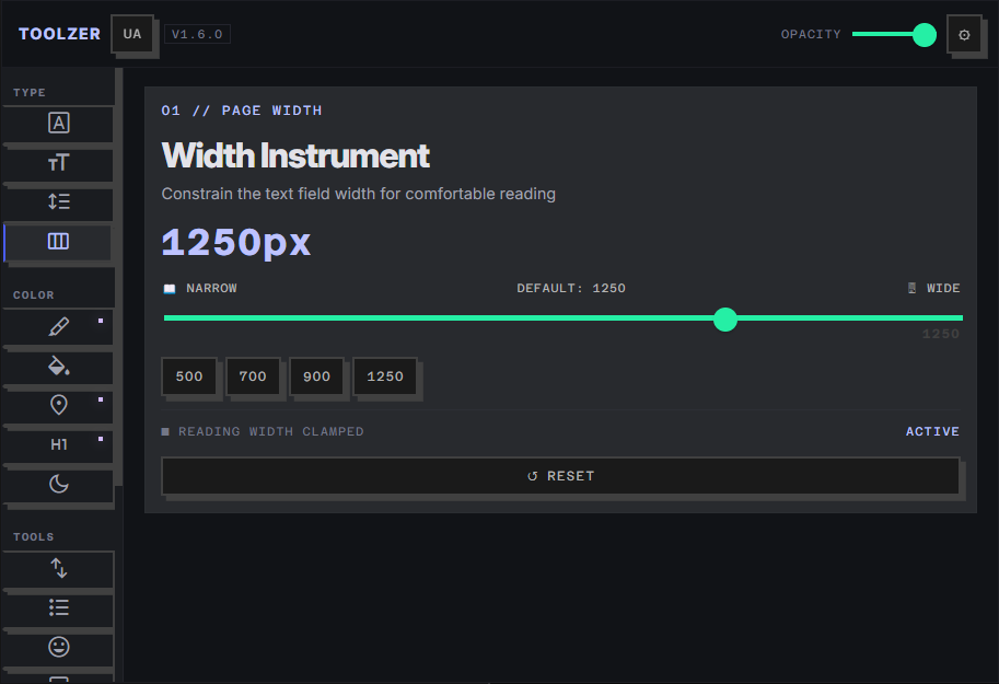 Width Instrument