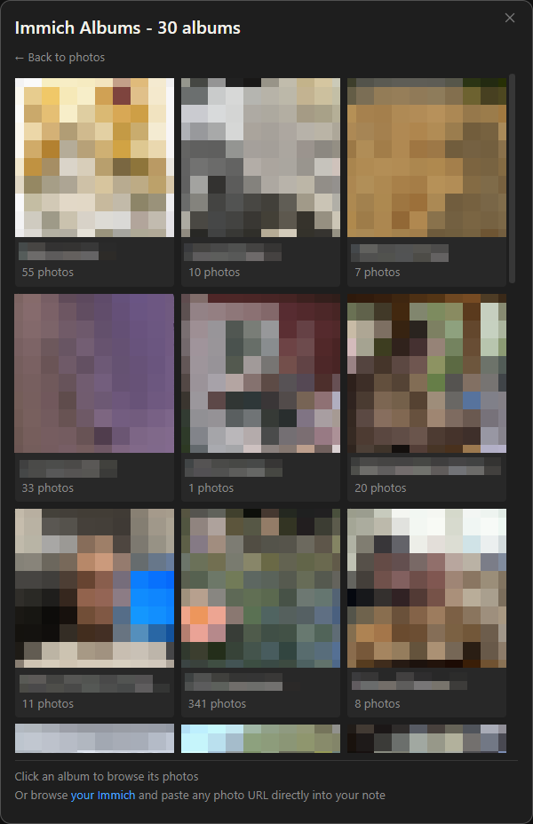 Album browsing
