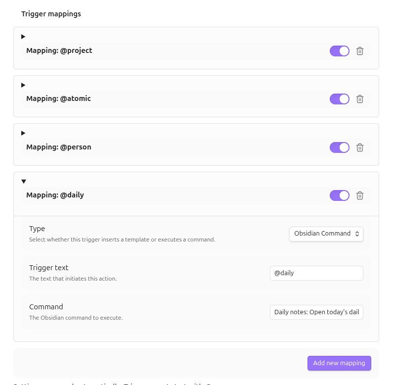 Settings Page