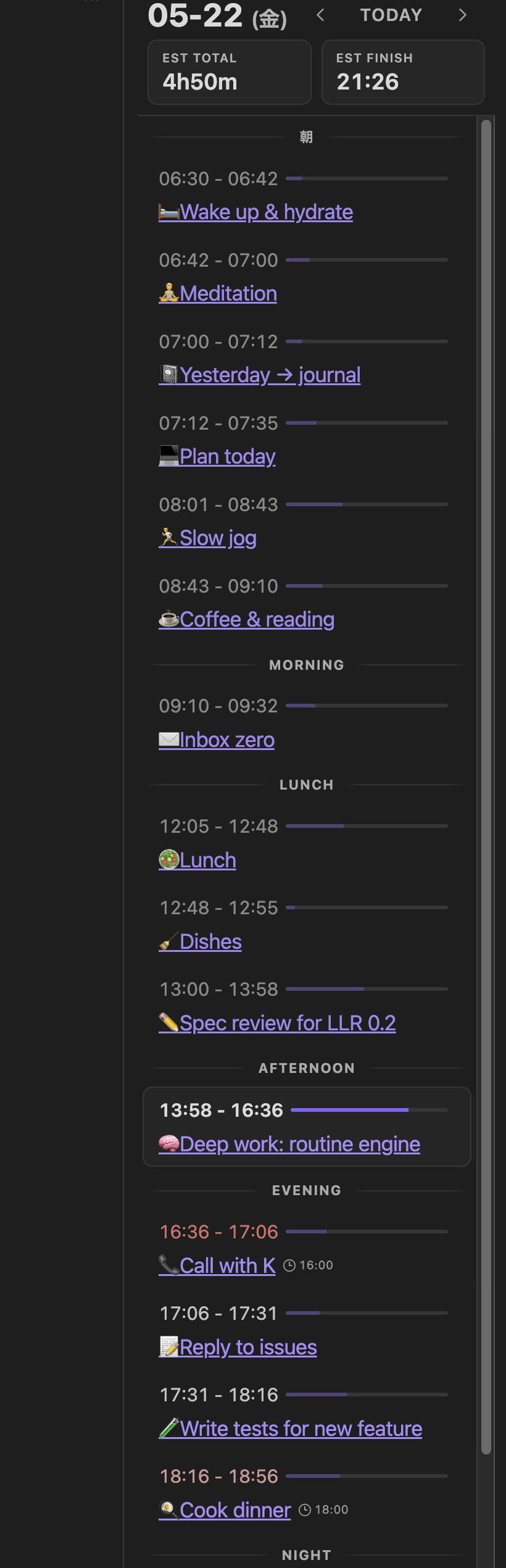 Summary View