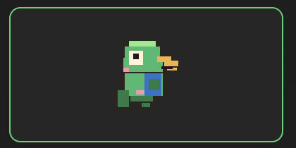 Happy parrot pixel pet