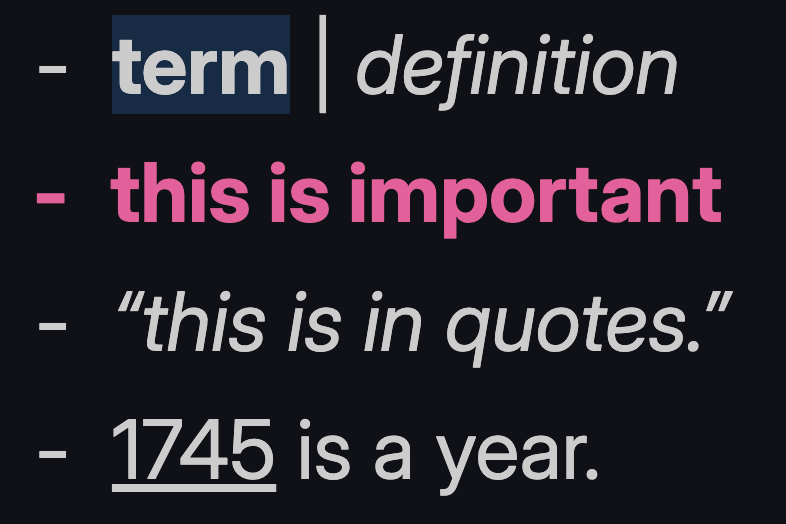 Dynamic Text Formatting examples