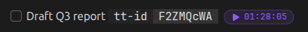 Task identifier, Normal visibility mode