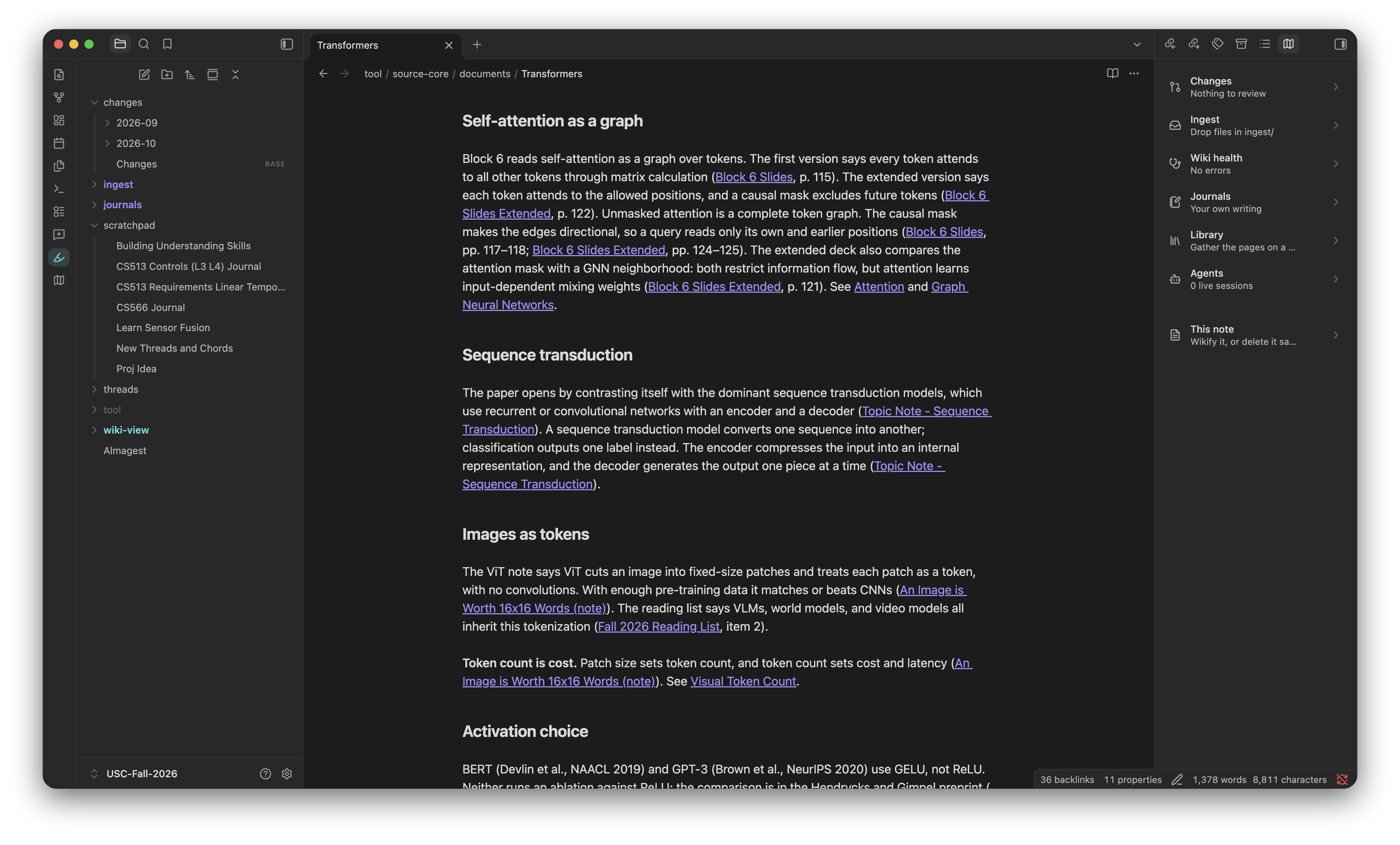 A wiki topic with cited sources