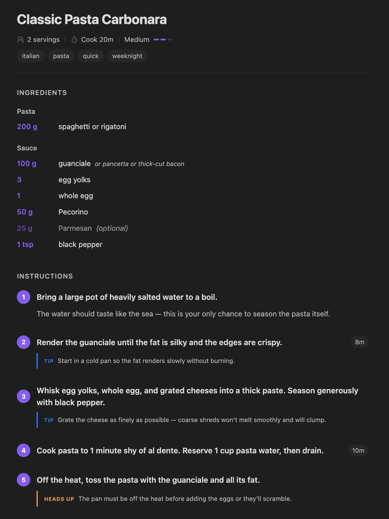 Kaper recipe preview