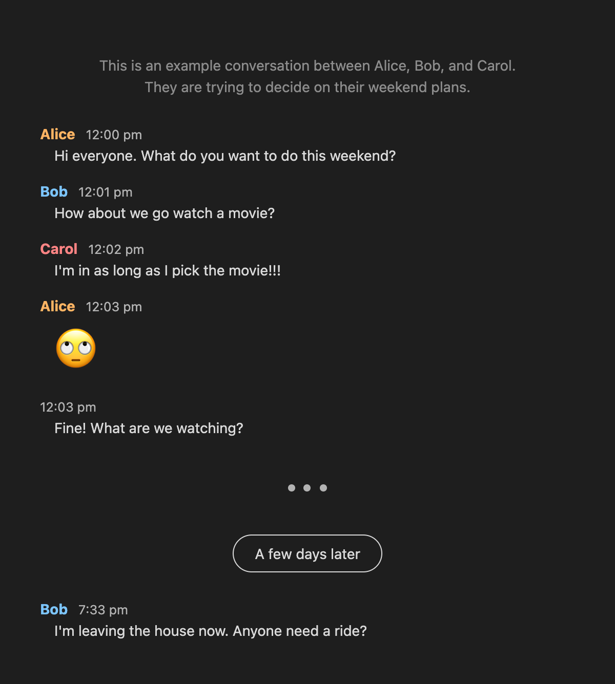 Simple mode example.