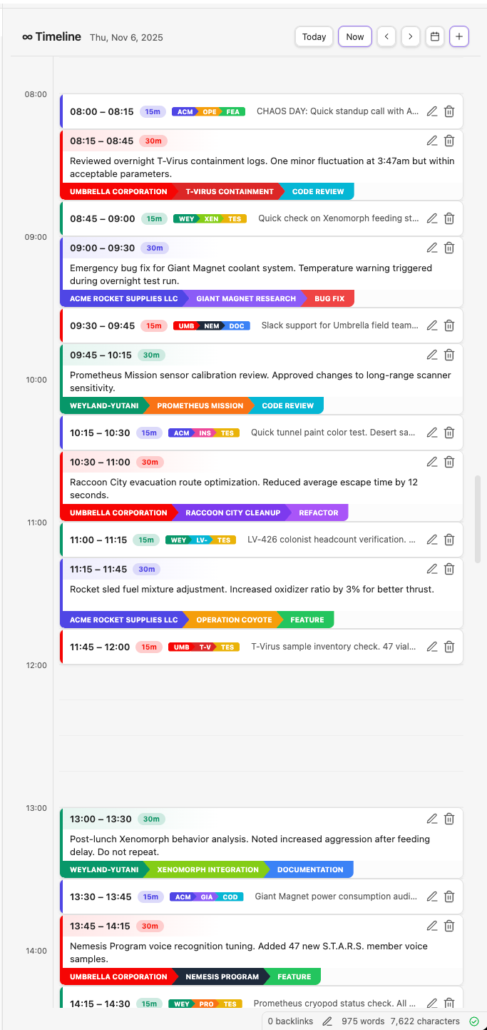 Timeline View