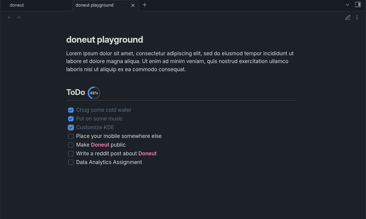 Doneut Playground