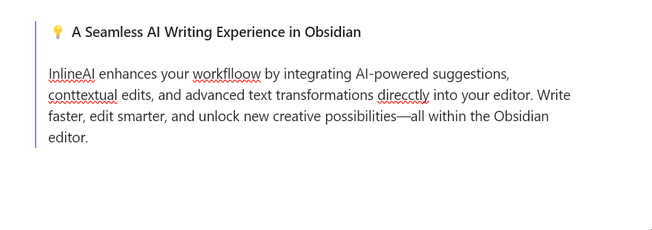 Inline AI Editing Demo