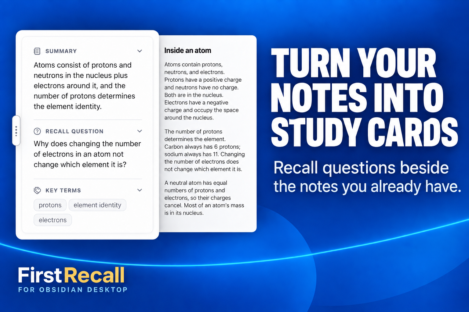 Turn notes into study cards