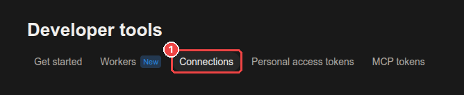 Developer tools β Connections