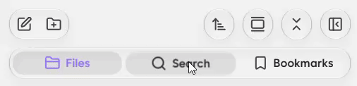 Panel tab lens switching
