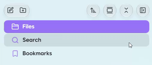 Panel tab list