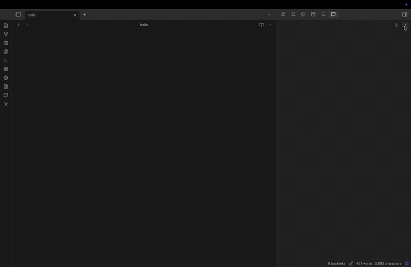 Aside demo preview in Obsidian light theme