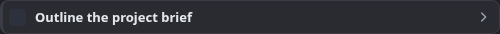 Task with a completion checkbox