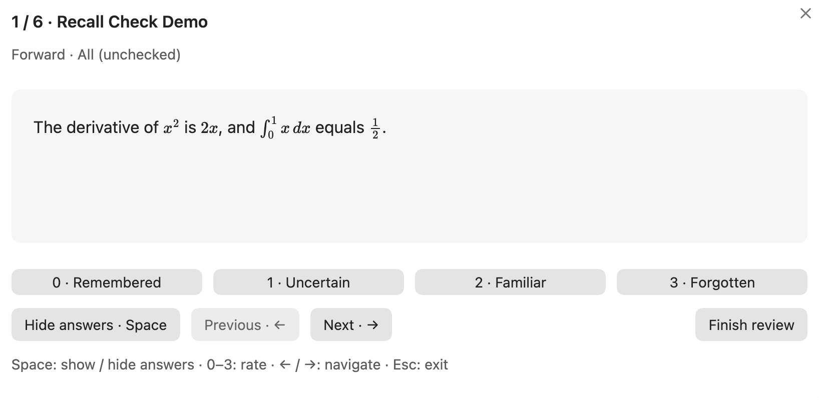 The same question with both math answers revealed